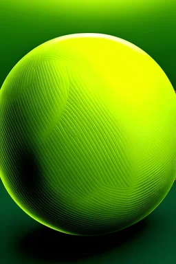 create a normal yellow tennis ball and nothing else