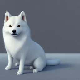 albino shiba inu