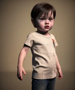 picasso toddler, full body, dramatic lighting, hyper realistic