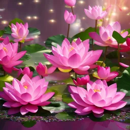 one big crystal subtle lotus in a flowery ambiance with a beautiful fairy, delicate colors, finely tuned detail, ultra high definition, 8 k, unreal engine 5, ultra sharp focus