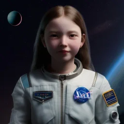 A girl with a dream of going to space one day and a bright future at head of her