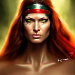 ultra detailed portrait of beautiful Elektra , extremely detailed digital painting, extremely detailed face,crystal clear Green eyes, in the style of robert e howard and pablo oliveira and Ken Kelley and Keith Parkinson ,mystical colors,perfectly centered image, perfect composition, rim light, beautiful lighting,8k, stunning scene, raytracing