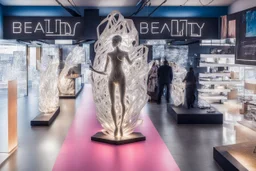 the sculpture is unusual in the form of light