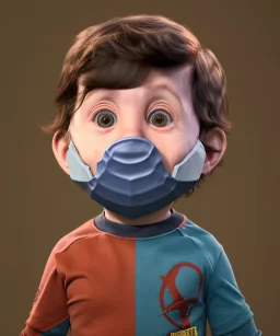 Howard wolowitz toddler, full body, dramatic lighting, angry, hyper realistic,