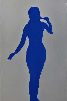 Full body portrait, painting, medium shot lady volumetric silhouette