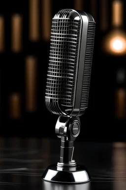 vintage microphone black