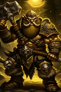 dwarf warrior enraged fury berserker fantasy barbarian armored wild savage angry axes cleaver attack striking swinging chopping dual wielding two weapons mad consumed warcraft war knight soldier strong attacking