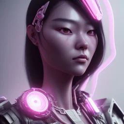 Portrait, cyberpunk Asian woman with rabbit mask, black pink color, highly detailed, concept art, smooth, unreal engine 5, god rays, ray tracing, RTX, lumen lighting, ultra detail, volumetric lighting, 3d, finely drawn, high definition, high resolution.