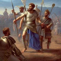 The story of David and Goliath is one of the most famous stories in the Bible. It is found in the book of 1 Samuel, chapter 17. The story tells of a young shepherd boy named David who defeats a giant Philistine warrior named Goliath. The Philistines were a group of people who were enemies of the Israelites. They were a large and powerful army, and the Israelites were afraid of them. One day, the Philistines sent a giant warrior named Goliath to challenge the Israelites to a fight. Goliath was o