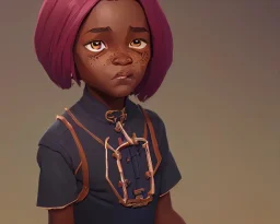 Portrait of a 9 year old cute African toddler witch by Nick Harris