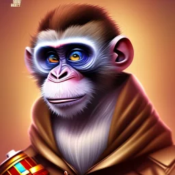 draw a cartoon monkey