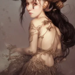 Mouse princess in ball gown, By Huang Guangjian, Karol Bak, Georg Friedrich Kersting, Eugene de Blass, Arthur Rackham. Head and shoulder portrait, perfect body, 16k resolution photorealistic concept art portrait dynamic lighting hyperdetailed intricately detailed Splash art trending on Artstation triadic colors volumetric lighting, Greg Rutkowski