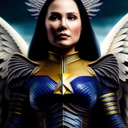 Ultra detailed fullbody Portrait in oil on canvas of ANGEL Xmen with Armor,intense stare,extremely detailed digital painting, extremely detailed face,crystal clear Big eyes, mystical colors ,perfectly centered image, perfect composition, rim light, beautiful lighting, 8k, stunning scene, raytracing, anatomically correct, in the style of robert e howard and Ken Kelley and Ohrai Noriyoshi and Simon Bisley and tomzj1