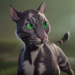 This avatar could have features such as fur, whiskers, and a tail, and might be able to move and express itself through various animations. You might also imagine the avatar with different colors or patterns on its fur, such as blue.