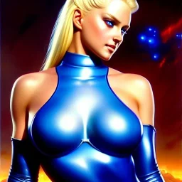 fullbody portrait 'beautiful blonde Sexy massiveboobs Cammy',wearing skintight latex suit,hyperrealistic skin,crystal clear Blue eyes,painting by gaston bussiere, greg rutkowski, yoji shinkawa, yoshitaka amano, tsutomu nihei, donato giancola, tim hildebrandt, oil on canvas, cinematic composition, extreme detail,fit full head inside picture,32k