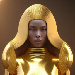 beautiful cosmic golden woman, long hair, nice smiling, magic glamour make up, delicate colors, beautiful glamour galactic golden dress, ultra sharp focus, 8k, unreal engine 5, extremely sharp detail, light effect, soft light atmosphere of a spaceship, smooth, full of details, face in front, complete vision of body