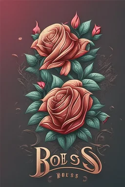 Beautiful roses logo design