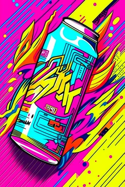 90s Energy Drink Poster background.