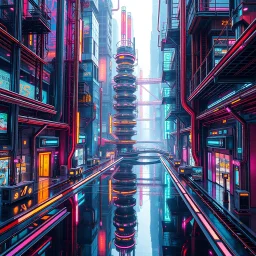 create a nice cool video to show Worlds Non Existed and Reality and Reimagined , future modern city and future modern industry ,vibrant metallic colors