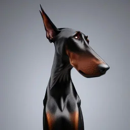 standing anthropomorphic doberman royal