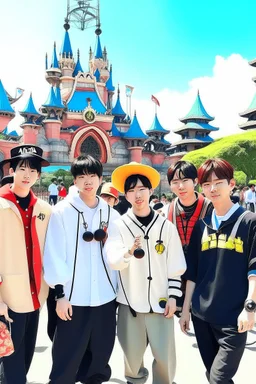 bts in disney land