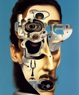 A cyborg optical illusion named Salvador Dali