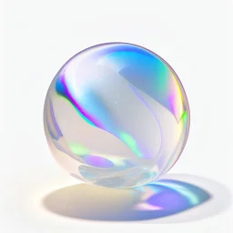 3d holographic marble shape isolated on infinite white background, glow, glass effect, 4k. sober. fintech