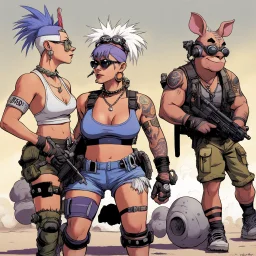 Tank Girl with Bebop and Rocksteady: This body finds pleasure in his movement wish to walk with my head so high my shoulders back bum carefully encasing the head of my femur, wish my body to move like my trainer's.