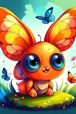 Acrtoon deseny cute butterfly