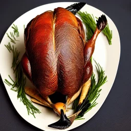 roast goose in style of picasso