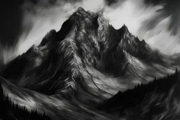 charcoal mountain