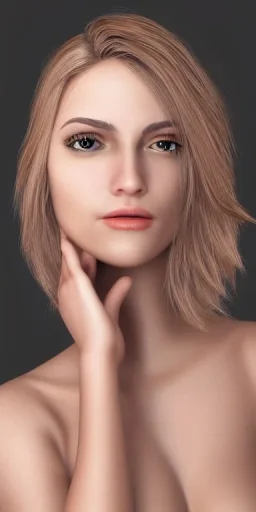 Full body portrait, 8k, hdd, highly realístíc, fully detailed-picture, inspired by kyra milan, beautiful model-postured. Beautiful face. Brown eyes, blonde hair, transparent-lady, lite-linen white-dress