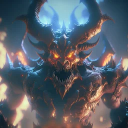 giant galactic demon lord, unreal engine 5, 8k resolution, photorealistic, ultra detailed