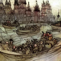 Russian invasion of Ukraine Mariupol by Arthur Rackham