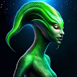 Mermaid alien realistic