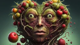 an extremely fertile, parasite-ridden woman. fruit, fertile brood 8k deformed human form, conspicuous, artful, digital art trending on artstation 8k high resolution