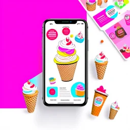 Social Media design for ice cream