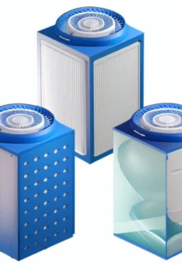 3 Large designer air purifiers