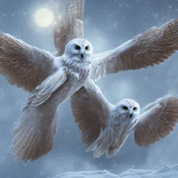 snow OWL wings