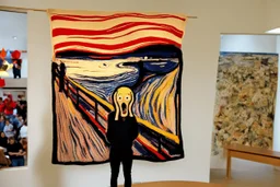 Knitted the scream Edvard Munch