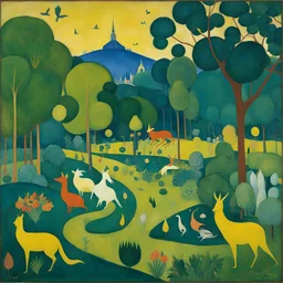 Paul SérusierLe Jardin des délices (The Garden of Earthly Delights) Peinture de Paul Sérusier