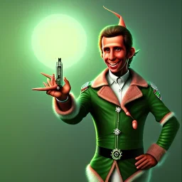 Fonzie as an elf