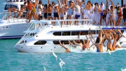 college party on yacht causing damage