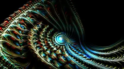 Fractal art. Spiral