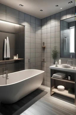 bathroom, create a luxurious atmosphere