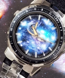 wristwatch galaxy universe astronaut