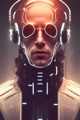 cyberpunk, head, men, portrai