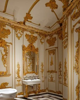 A baroque bathroom