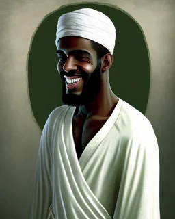 Ali, peace be upon him, was a perfect man, and his height tended to be short; His skin color is garlic green, with a long white beard, and big black eyes. Beautiful face, open face, very smiling. With a long neck like a silver robe, and broad shoulders and bones like the bones of a lion, and arms and forearms so intertwined that they could not be seen from each other. With wide and big paws. And a belly that tends to be fat but not too much, and thick and twisted legs with a narrow end. The musc