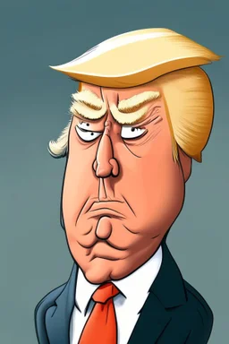 Donald Trump Former President of the United States r ,cartoon 2d